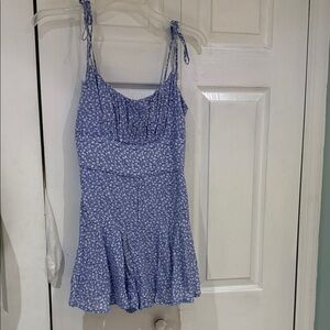 Forever 21  Blue Floral One Piece